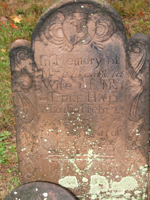 Elizabeth Hall gravestone