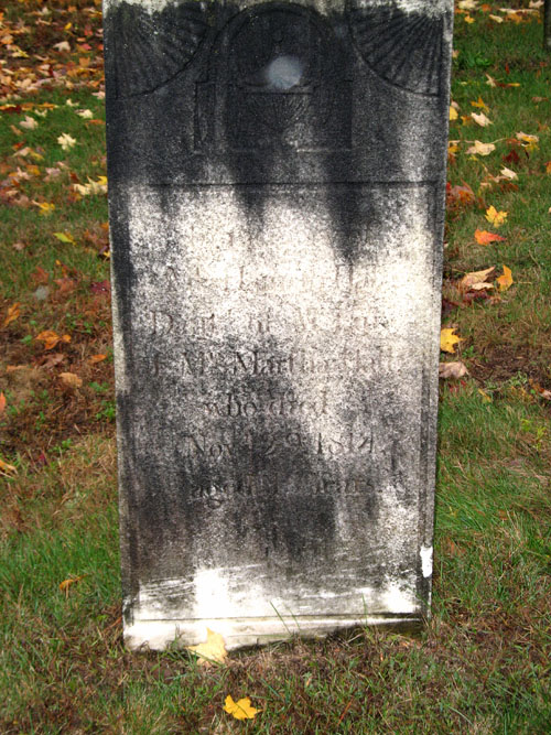 Gravestone of Hannah Hall (teenager)