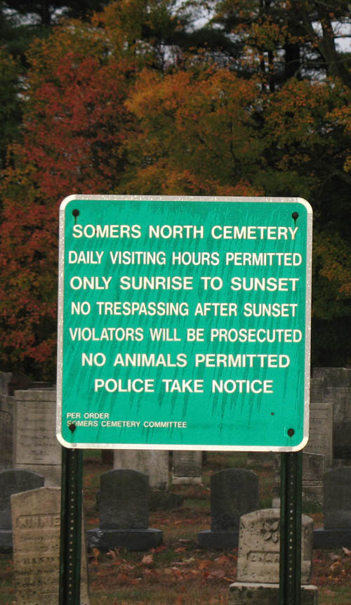 N.Cemetery sign